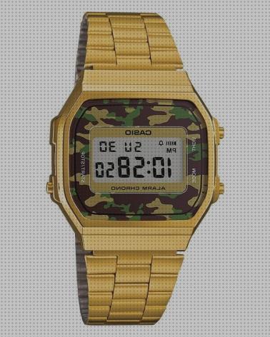 Review de casio relojes dorado y militar