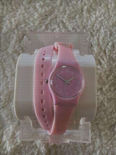 Review de correa swatch reloj de mujer rosa