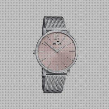 Review de reloj acero y esfera rosa mujer