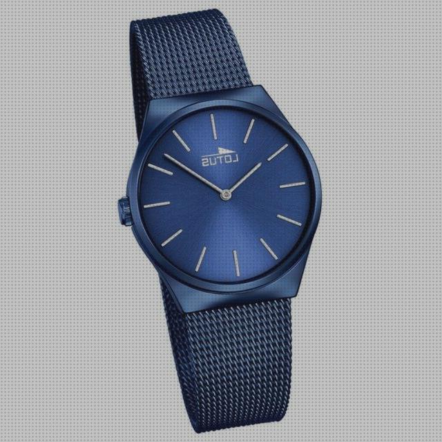 Las mejores analogico reloj analogico acero azul mujer