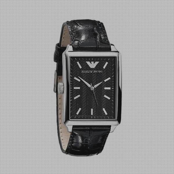 Las mejores reloj armani hombre armani reloj reloj armani hombre rectangular piel negra