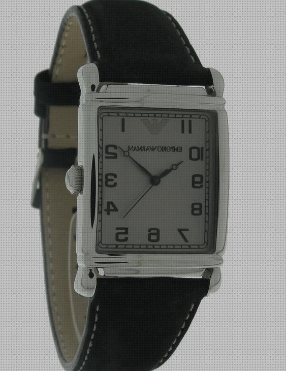 Análisis de los 24 mejores Relojes Armani De Hombres Rectangulares Pieles Negras