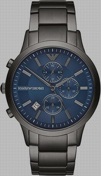 Las mejores negros armani reloj armani negro hombre cronografo cobre