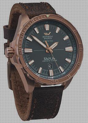 Las mejores marcas de hombres reloj automático vostok europa hombres almaz bronce nh35a 320o516