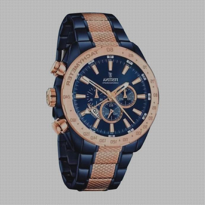 Opiniones de los 40 mejores Relojes Bicolores Azules Y Dorados De Hombres Festina