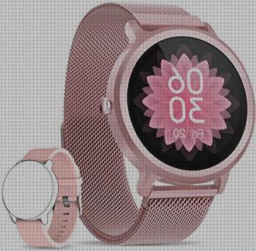 Las mejores marcas de reloj mujeres reloj blanco redondo pantalla tactil mujeres