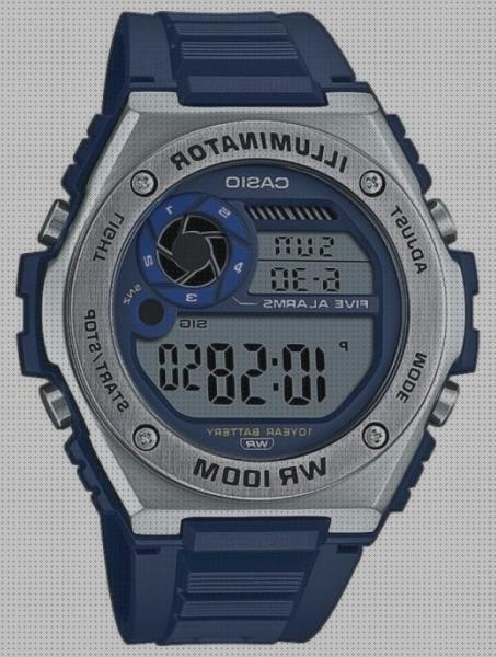 Review de reloj casio azul plateado mujer