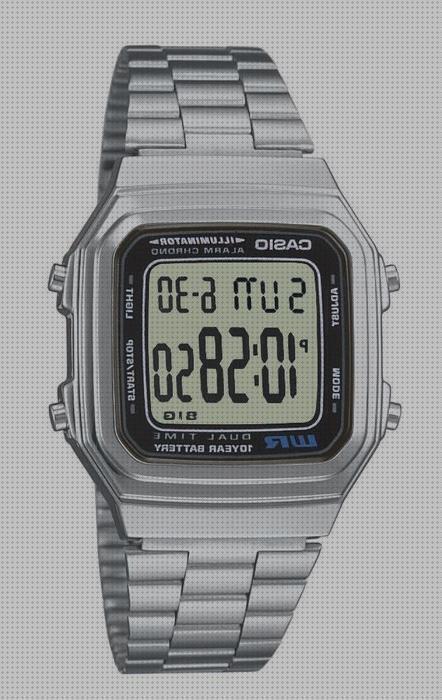 Review de reloj casio digital de hombre plateado