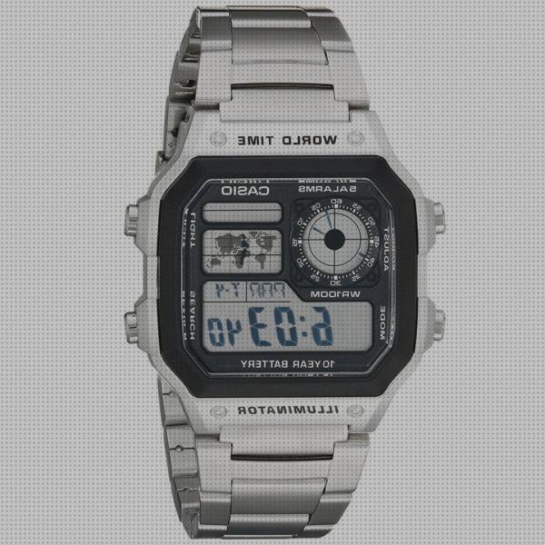 Review de reloj casio digital plateado hombre