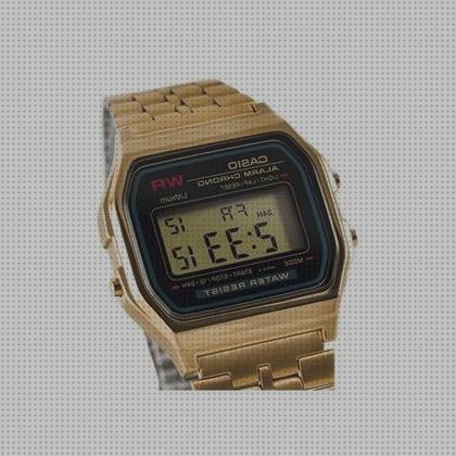 Review de reloj casio mujer dorado a a159