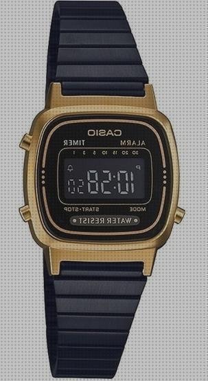 Las mejores negros relojes casio reloj casio mujer negro con dorado