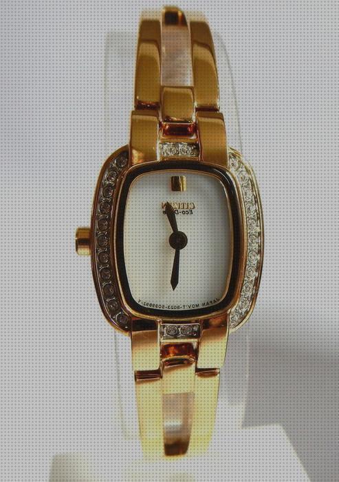 Review de reloj citizen eco drive mujer dorado