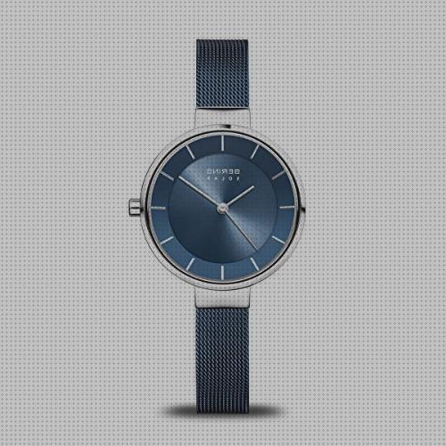 Review de reloj clásico solar de mujer azul 14631 307