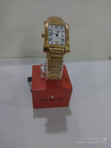 Review de reloj cuadrado dorado mujer