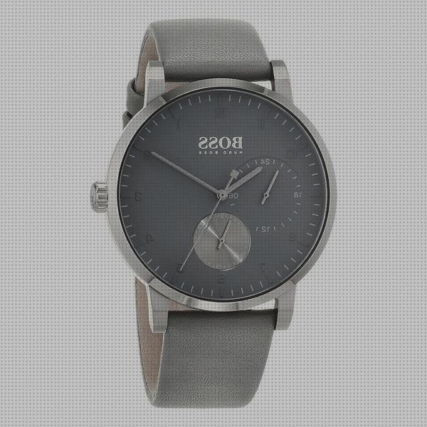 Review de reloj de hombre hugo boss 1513595 de piel gris