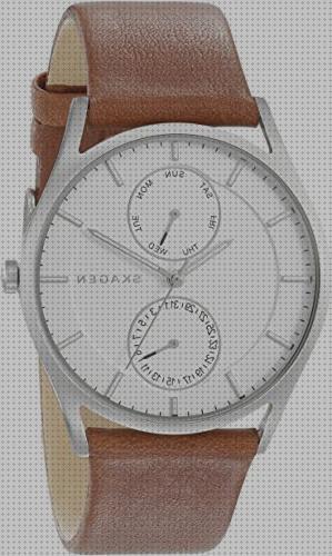 Las mejores skagen reloj reloj de hombre skagen holst de piel