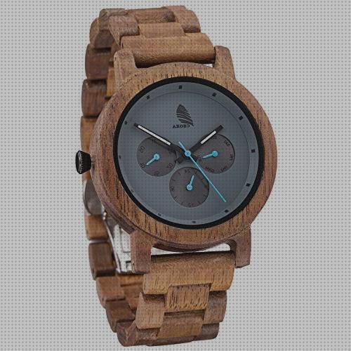 Las mejores reloj despertador madera reloj de madera mujer correa en negro