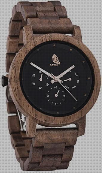 Review de reloj de madera mujer correa en negro