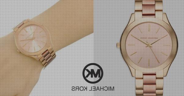 Las mejores marcas de kors reloj de mujer michael kors mk3493 slim runway bicolor