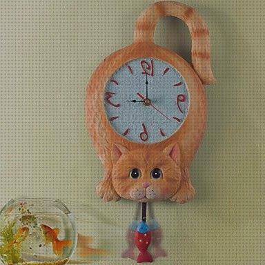 Review de reloj de pared gatos