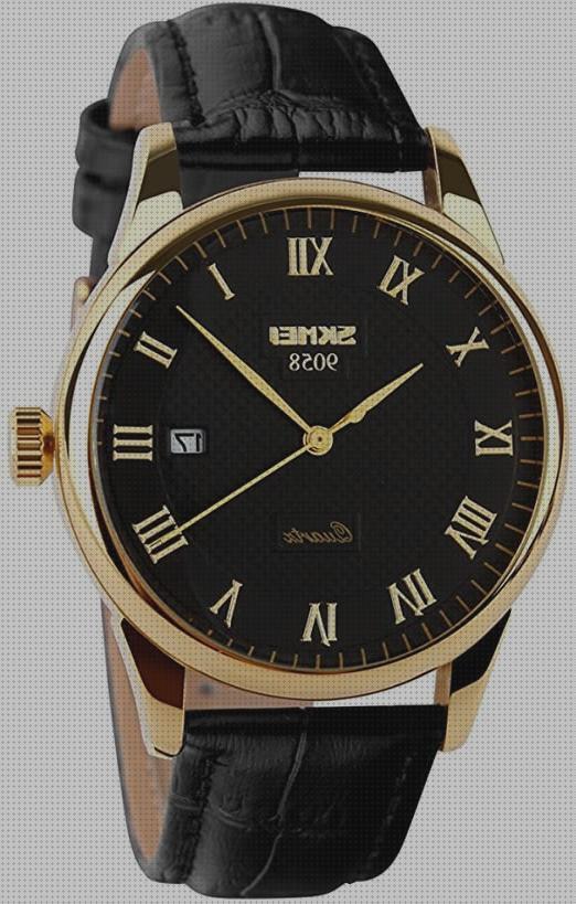 Los 32 Mejores Relojes De Vestir De Hombres Esferas Negras Y Numeros Dorados Pieles