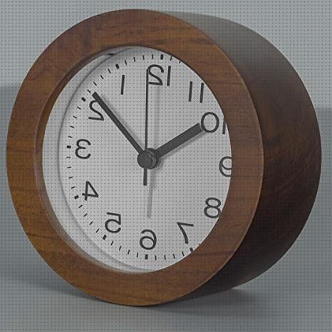 Las mejores reloj despertador madera reloj despertador cuadrado madera maciza