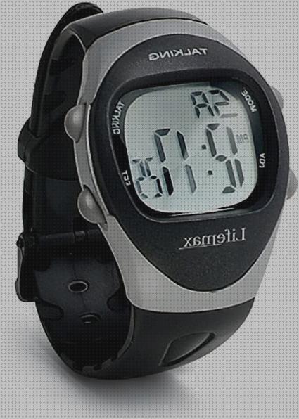 Review de reloj digital a pilas con numeros blancos grandes de hombres