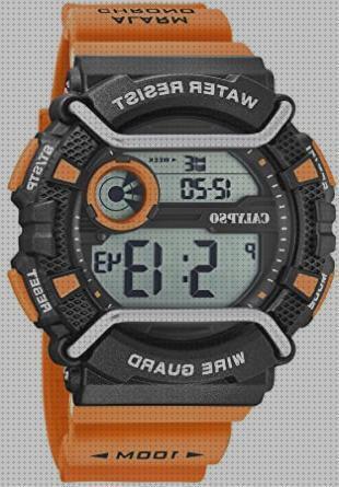 Review de reloj digital calipso hombre correa naranja