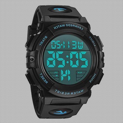 Review de reloj digital deportivo grande hombre