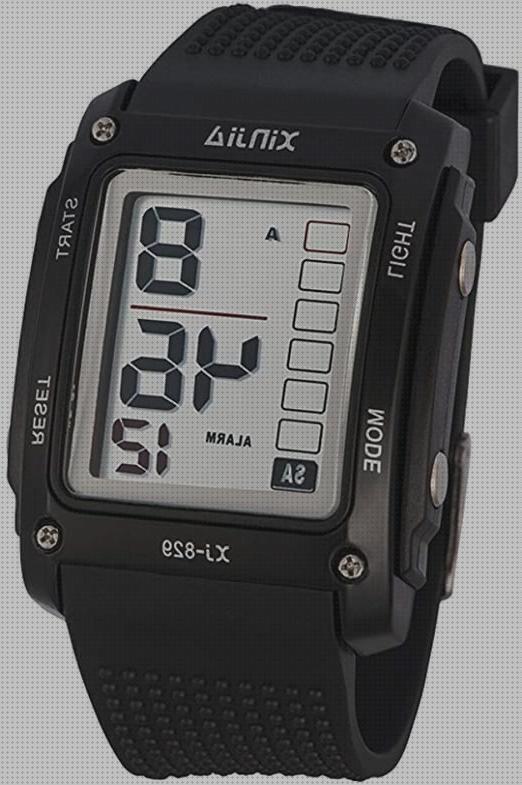 Review de reloj digital negro hombre