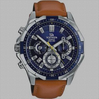 Review de reloj edifice casio de hombre con esfera marron