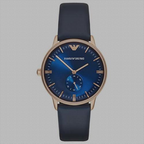 Donde comprar reloj elegantes hombre correa cuero emporio armani