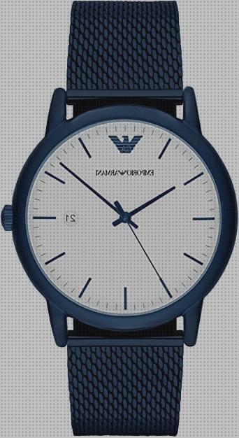 Opiniones de los 22 mejores Relojes Emporios Armani Blancos De Hombres Correas Blancas Agujas Azules