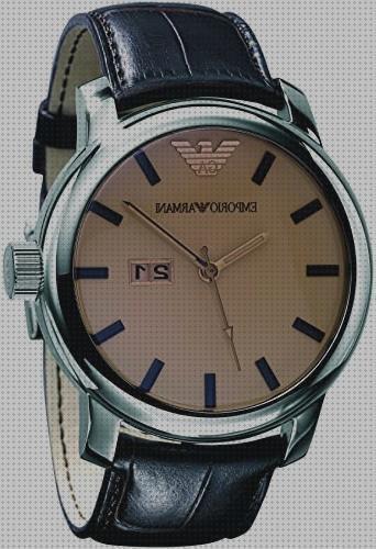 Las mejores armani reloj reloj emporio armani de hombre correa de cuero marron 1605