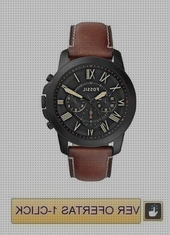 Las mejores marcas de fossil reloj hombre reloj fossil reloj fossil hombre esfera negra y pulsera de cuero