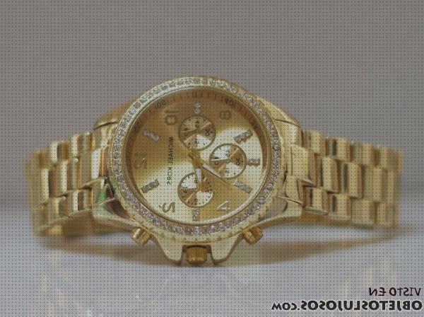 Las mejores diamantes reloj mk mujer dorado con diamantes