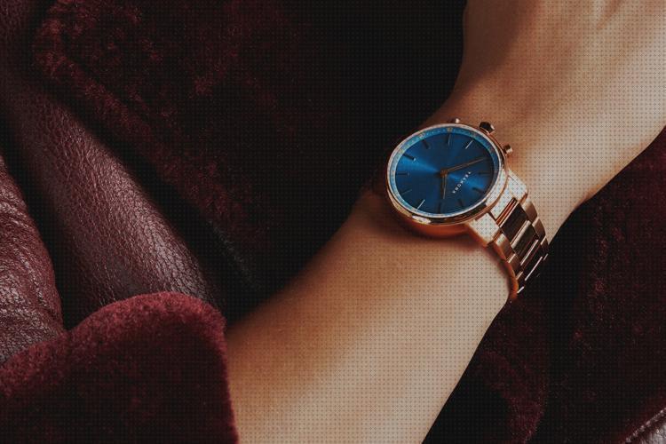 Las mejores mujeres relojes reloj mujer acero esfera oscura