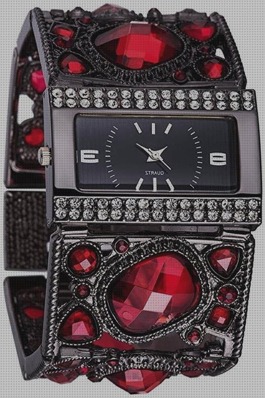 Review de reloj mujer negro plateado rectangular