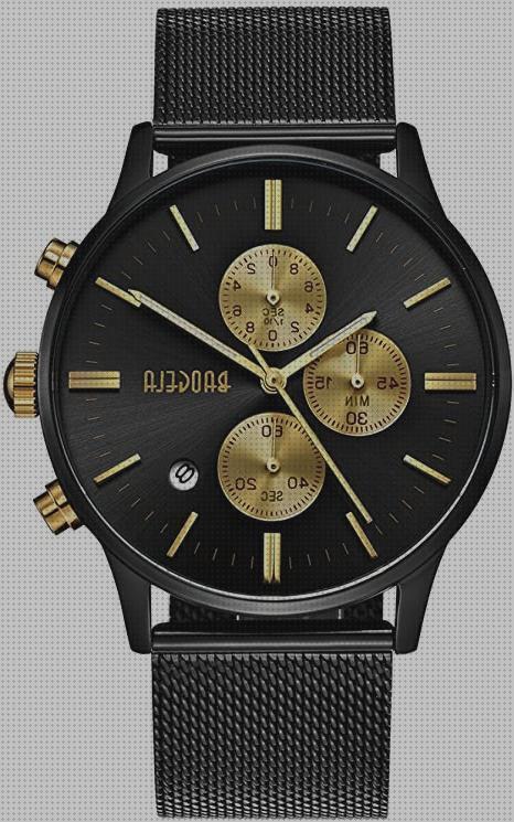 Review de relojes de hombre de oro con cuarzo barato