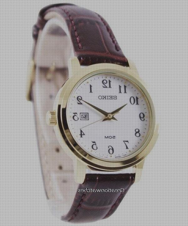 Las mejores seiko relojes relojes relojes de mujer con correa de cuero seiko