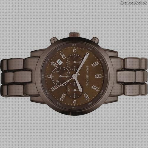 Review de relojes de mujer michael kors acero marron