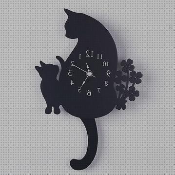 Las mejores gatos relojes de pared de gatos