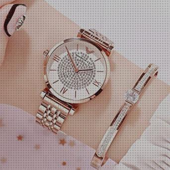 Las mejores marcas de diamantes reloj diamantes acero rosa