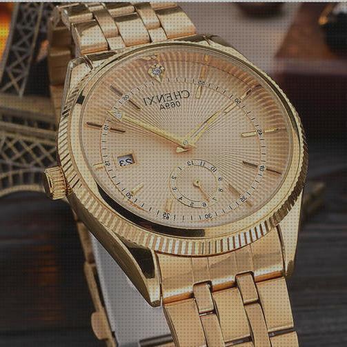 Las mejores marcas de colores hombres relojes reloj hombre color dorado