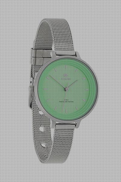 Review de relojes marea mujer de goma color verde