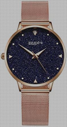 ¿Dónde poder comprar relojes mujer esfera reloj mujer relojes relojes mujer esfera negra malla oro rosa?