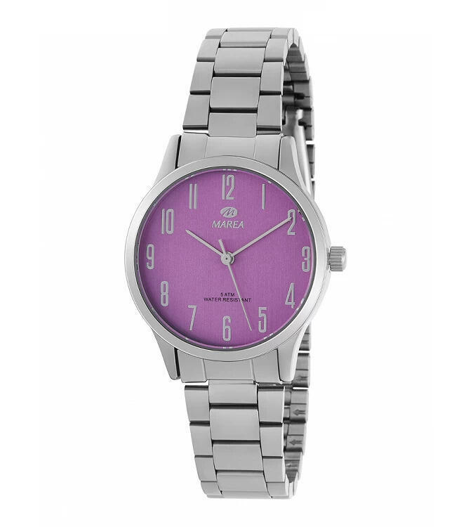 Review de relojes plateado marea de mujer