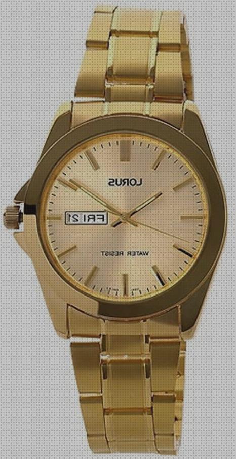 Review de relojes seiko analogico digital dorados hombre